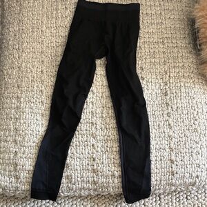Alala Black Mesh-Panel Leggings
